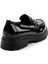 Siyah Kadın Loafer Ayakkabı K01257060998 4