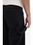 %100 Pamuk Relax Fit Geniş Paça Kargo Cepli Jean Pantolon 7