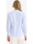 Fitted Çizgili Poplin Uzun Kollu Gömlek D3172AX25WN 5
