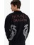 House Of The Dragon Boxy Fit Dik Yaka Fermuarlı Sırt Baskılı Sweatshirt E9338AX25AU 1