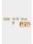 Kadın 3'lü Gold Küpe F6632AXNS 3