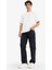 %100 Pamuk Relax Fit Geniş Paça Kargo Cepli Jean Pantolon F2986AX25AU 2
