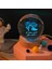 Ahşap Standlı 3D Aşk Temalı Şeffaf Cam Küre, Dekoratif ve Şık Tasarım 1