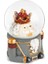 Yılbaşı Temalı Nutcracker Kar Küresi, 4,6x6,4 Cm, Gri Renkli, Şık Dekorasyon Parçası 1