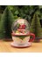 Kırmızı Yılbaşı Kar Küresi ve Noel Temalı Fincan Seti 2