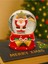 Yılbaşı LED Işıklı Yıldız Tutan Noel Baba Kar Küresi 9 cm Orta Boy 1
