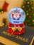 Yılbaşı LED Işıklı Yıldız Tutan Noel Baba Kar Küresi 9 cm Orta Boy 2