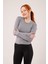 Uzun Kollu Basic Gri Bluz 7