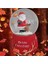 Kırmızı Büyük Cam Kar Küresi, Müzikli ve Püskürtmeli Noel Baba ve Geyik Temalı 1