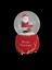 Kırmızı Büyük Cam Kar Küresi, Müzikli ve Püskürtmeli Noel Baba ve Geyik Temalı 5