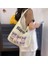 Kuromi Desenli Krem Rengi Kanvas Kumaş Çanta 2