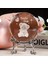 Sevimli Ayıcık Temalı Kristal Cam Küre, Dekoratif Metal Ayak, 6cm 3