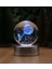 Renk Değiştiren 3D Işıklı Astronot Tasarımlı Cam Küre, Sade ve Şık Dekorasyon Ürünü 3