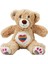 3184 Gökkuşağı Kalpli Peluş Ayı 30 cm 3