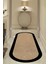 Dijital Kaymaz Yıkanabilir Siyah Jüt Görünümlü Oval Salon Halısı Mutfak Halısı Koridor Halısı YOLLUK-DC-7027OVAL 1