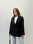Kadın Double Kumaş Siyah Blazer Ceket 1