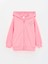 Lcw Kids Pembe Kapüşonlu Uzun Kollu Kız Bebek Fermuarlı Sweatshirt 3