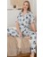 Alissa 6283 Kadın Mickey Mouselu Patlı Pijama Takımı 1