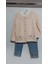 Hırka T-Shirt Kot Pantolonlu 3 Lü Çocuk Takım 3