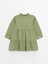 Lcw Kids Yeşil Gömlek Yaka Uzun Kollu Kız Bebek Elbise 2