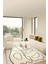 Dijital Baskılı Kaymaz Taban Yıkanabilir Siyah Modern Çizgili Salon Krem HALI-YOLLUK-DC-7074 1