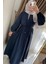 Pilİseli Lacivert Elbise 6