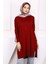 Bordo Merserize Salaş Triko Tunik 1
