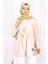 Bej Ön Bağlamalı Modal Kimono 3