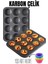 Bfs 12 Li Muffin Kalıbı Teflon Çelik 100 Muffin Kağıtlı 1