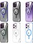 Bfs iPhone 15 Pro Kılıf Magneticsafe Standlı Kapak - Şeffaf 4