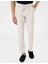 Erkek Bej Slim Fit Keten Karışımlı Pantolon 50305054-VR011 2