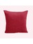 Çift Taraflı 43X43 cm Bordo Rengi Kadife Dokulu Yastık Kırlent Kılıfı 1