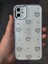 Iphone 11 Uyumlu Minik Kiraz Işlemeli Simli Parlak Detaylı Epoksili Kılıf 2