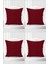 Suet Petek Dokulu Düz Sade Kırlent Kılıfı 4'lü Süet Kırlent Kılıfı 45 x 45 Bordo 1