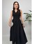 Nora Kadın Şık Ofis, Günlük ve Davet Siyah Elbise – Rahat ve Modern Tasarım 1