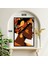 Afrika Kadın Büyük Boy Renkli Solmaz Kaliteli Baskı Çerçeve Görünümlü Mdf Tablo 70X50CM 09 3
