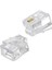 MX508 RJ11 Jack-30 Adet-6p/2c-Abs/telefon SOKETİ-RJ11 Konnektör 1