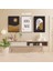 3 Parça Home Motto Çiçek Renkli Solmaz Kaliteli Baskı Çerçeve Görünümlü Mdf Tablo Set 82 1