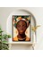 Afrika Kadın Büyük Boy Renkli Solmaz Kaliteli Baskı Çerçeve Görünümlü Mdf Tablo 70X50CM 10 2