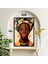 Afrika Kadın Büyük Boy Renkli Solmaz Kaliteli Baskı Çerçeve Görünümlü Mdf Tablo 70X50CM 10 3