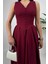 Nora Kadın Şık Ofis, Günlük ve Davet Bordo Elbise – Rahat ve Modern Tasarım 4