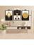 3 Parça Geometrik Renkli Solmaz Kaliteli Baskı Çerçeve Görünümlü Mdf Tablo Set 25 3