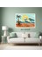 Deniz Sahil Sörf Büyük Boy Renkli Solmaz Kaliteli Baskı Çerçeve Görünümlü Mdf Tablo 70X50CM 115 2