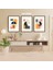 3 Parça Renkli Solmaz Kaliteli Baskı Çerçeve Görünümlü Mdf Tablo Set 77 1