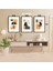 3 Parça Renkli Solmaz Kaliteli Baskı Çerçeve Görünümlü Mdf Tablo Set 77 3