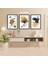3 Parça Renkli Solmaz Kaliteli Baskı Çerçeve Görünümlü Mdf Tablo Set 41 1