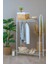 2 Raflı Beyaz Askılık / Metal Gardırop Kıyafet Organizer 1