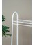2 Raflı Beyaz Askılık / Metal Gardırop Kıyafet Organizer 5