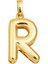 14 Ayar Altın Balon R Harfi Kolye Ucu 1
