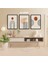 3 Parça Geometrik Renkli Solmaz Kaliteli Baskı Çerçeve Görünümlü Mdf Tablo Set 1 1